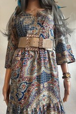 ORIENT BOHÈME # Maxikleid  # Inconnu # Gr. 36 # seidig / goldig # einzigartig