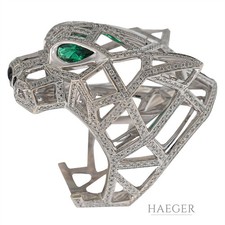 Panther Ring Gr. 59 Weißgold