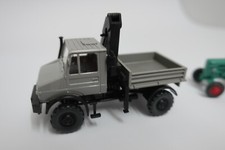 Wiking H0 Unimog grau Ladekran