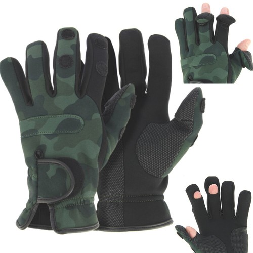 Angelhandschuhe neopren camo - angelhandschuhe,