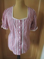 Bluse Folklorebluse Puffärmel