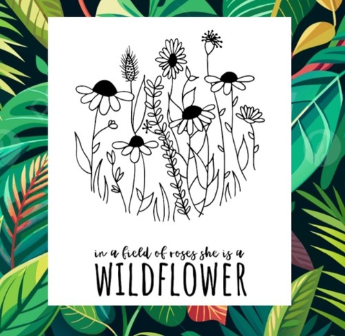 She wildflower silhouette - she's, a