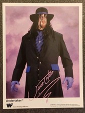 WWF Autogrammkarte The Undertaker Wrestling WWE Wrestling 