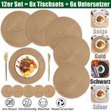 12er Set Tischset Untersetzer