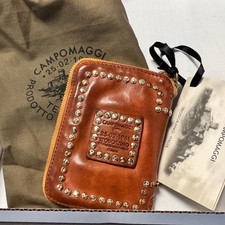 CAMPOMAGGI Geldbörse Cognac Braun Nieten ** TOP ** OVP 