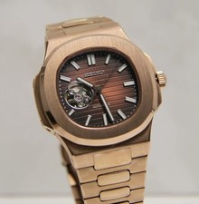 NAUTEIKO Open Heart – NH38 Automatic | Rose Gold | Sapphire | 40mm | Butterfly