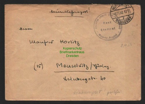 B7279 brief heimkehrerpost - b7279,