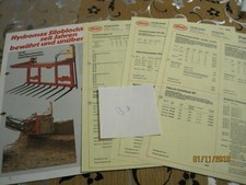 Prospekt Siloblockschneider und Preisliste Vicon B 8