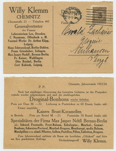 118002 postkarte willy klemm - postkarte,