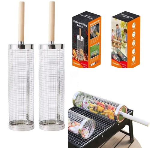 Grillkorb rund edelstahl grill - rund,
