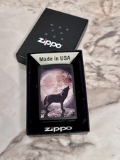 Zippo Wolf Feuerzeug Mond