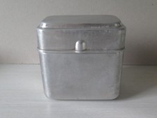 Henkelmann, Essensträger, Aluminium, Speisebehälter Antik Vintage Kochgeschirr