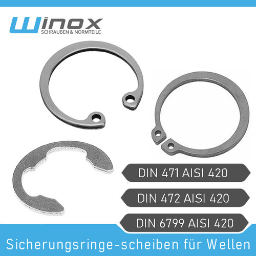 Sicherungsringe für wellen - für,