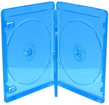 10 Blu-ray Hüllen 4er Box 14 mm für je 4 BD / CD / DVD blau