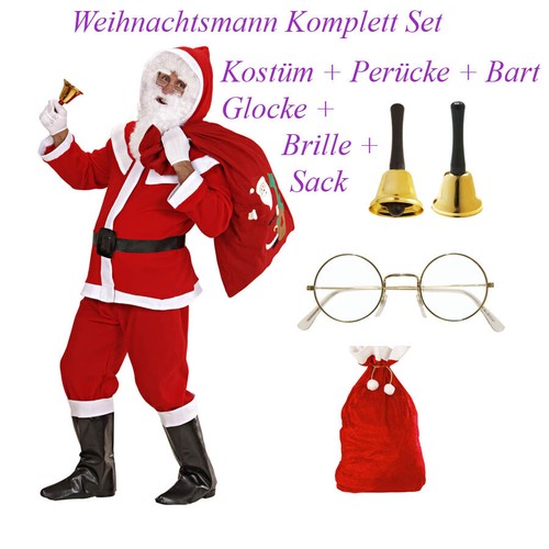 Weihnachtsmann kostüm set - weihnachtsmann,