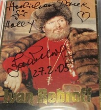 Ivan Rebroff  Autogrammkarte