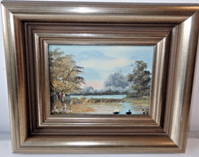 Gemälde ENTEN IM SEE Original