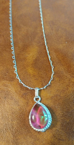 Halskette mit triplett opal - mit,
