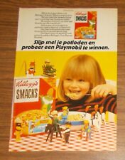 Seltene Werbung PLAYMOBIL Cowboys Pferdedressur Kellogg's Smacks Klicky 1979