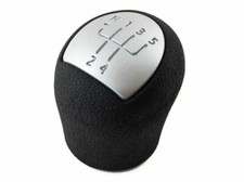 Schaltknauf Schwarz Silber