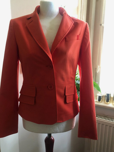 Schicke orangene jacke - schicke, mit