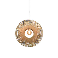 Hängeleuchte Hängelampe Pendelleuchte Dimmbar Good Mojo Kalimantan Bambus 60 cm