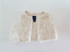 BABY GAP CREMEWEIßE FELL WESTE FÜR MÄDCHEN GRÖßE 6-12 MONATE KUSCHELWESTE JACKE