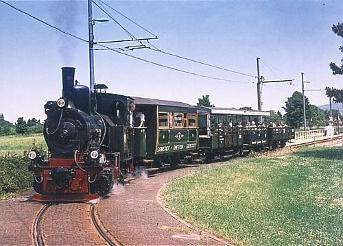 Dampf straßenbahn in - ·,