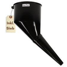 Abgewinkelter Trichter Kunststoff Einfülltrichter mit Sieb Groß Öl Benzin Diesel