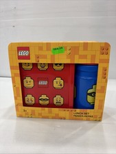 LEGO Trinkflasche + Brotdose LUNCH SET ICONIC rot/blau
