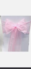 Organza Stuhlschleifen Stuhlbänder für Stuhlhussen Stuhl Schleifen Rosa 90 Stück