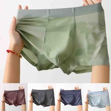 Herren Boxershorts Eis Seide