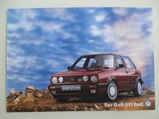 Volkswagen VW Golf GTI G60 G 60 Prospekt brochure 9/1989 SEHR SELTEN!!!