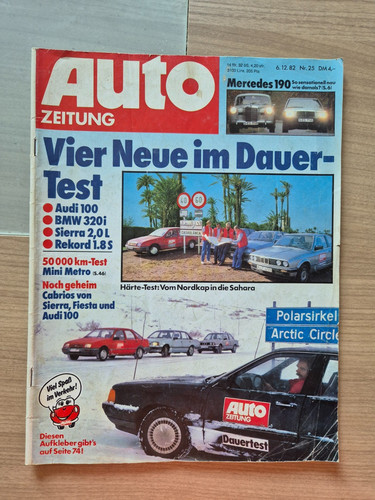 Auto zeitung 1982 - zeitung, mercedes