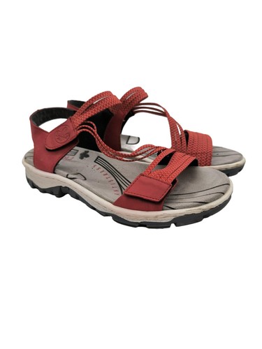 Rieker komfort sandalen - komfort-sandalen, rot
