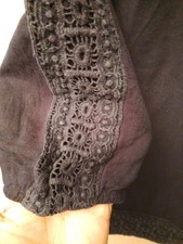 Tiefblaue Tunika Spitze 34 S