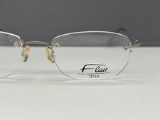 Flair Brille Herren Damen Grau Titan Randlos eckig 643 NP:198€