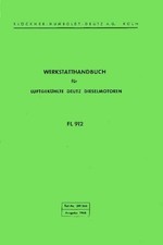 Werkstatthandbuch DEUTZ Motor