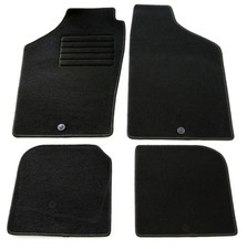 Fußmatten Set für VW Polo 86C 1986-1994 Autoteppiche mit 100% Passform Schwarz