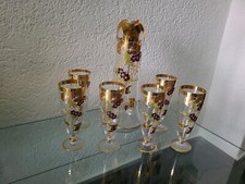 Antik Jugendstil Bier- und Weinservice, 7 tlg.