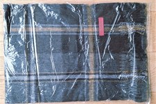Pashmina Schal, Wolle; anthrazit, kleinkaro; 32 x180 cm; neu; TopQualität!!