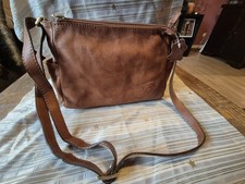  Neu! Conti Osvaldo braune Ledertasche Handtasche ca 28x18x9cm