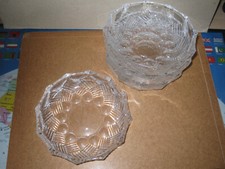 4 Bleikristall Dessertteller