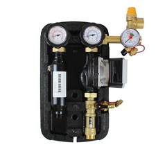 Solar Pumpengruppe 2-Strang Solarstation 2-12 l/min + Wilo Para 15/6 Solarpumpe