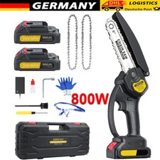 Akku Kettensäge 6 Zoll Mini Elektro Kettensägen Handkettensäge Mit 2 Akku