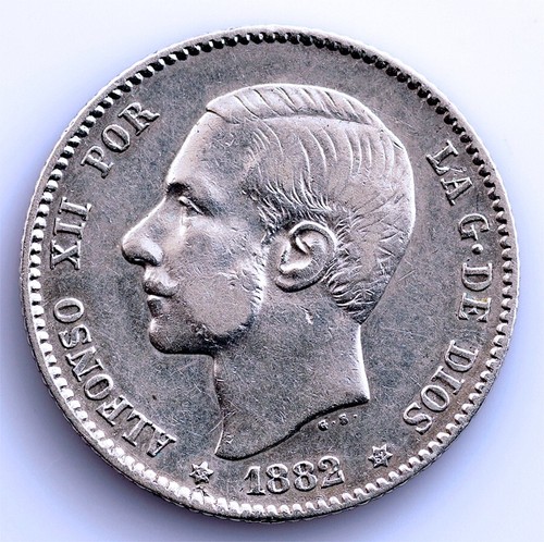 Alfonso xii peseta - 1,