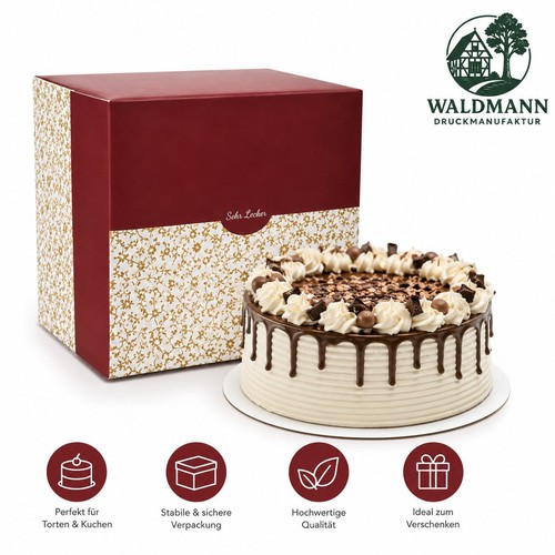 Tortenkarton rot kuchenboxen - tortenkarton,
