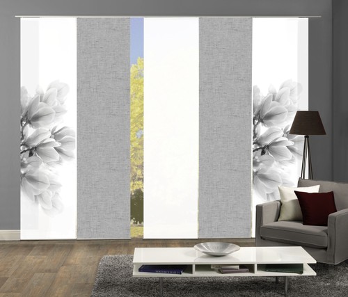 5er set schiebegardinen - 5er-set,