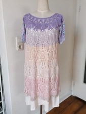 Unique Summer Dress Handmade Cotton Dress Purple Pink
