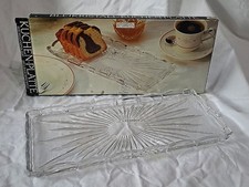 elegante Stollen- Kuchenplatte Bleikristall 32 cm x 15 cm - OVP - Neuwertig